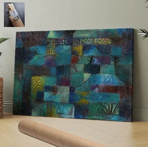 Bauhaus Landscape Paul Klee Canvas Wall Art 30X20Inch MODERN - Picture 1 of 3