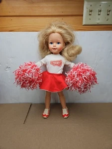 Vintage 1984 Tomy 18" KIMBERLY Doll in Cheerleading Outfit, Shoes & 2 Pom Poms - Picture 1 of 21