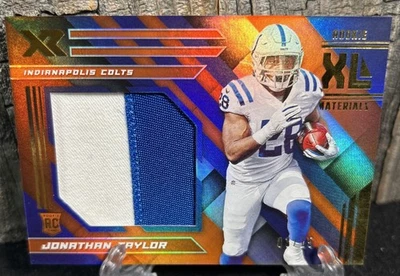 2020 Panini XR - Rookie XL Orange Jonathan Taylor /15 XL Materials  - Image 1 of 3