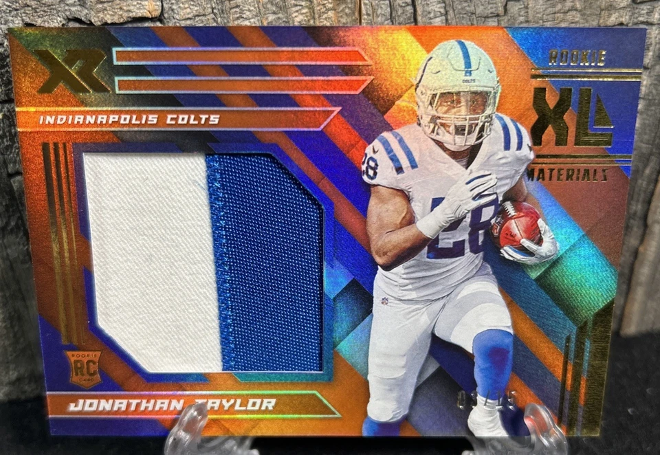 2020 Panini XR - Rookie XL Orange Jonathan Taylor /15 XL Materials  - Image 1 of 3