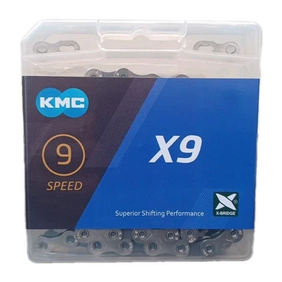 KMC X9 9 Speed Chain Rust Buster For Mountain Bike Hybrid Road Shimano SRAM - Image 1 of 4
