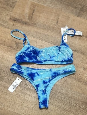 Women’s Frankies Bikini Size Medium, Crushed Velvet NWT - Image 1 of 3