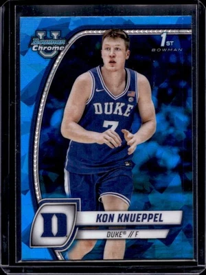 2024-25 Bowman University Chrome Sapphire Kon Knueppel #48 Blue Devils - image 1 of 2