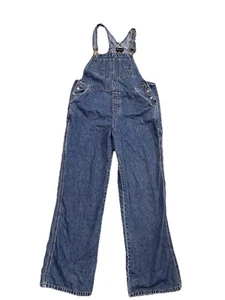 VTG Y2K No Boundaries Overall Jeans 11-13 Large Junior 90s Grunge edgy Preppy - Picture 1 of 7