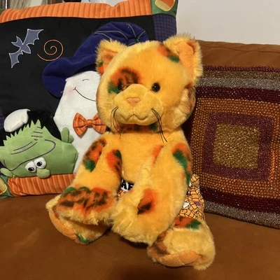 Build A Bear 12" Plush Pumpkin Kitty Cat Halloween 2008 BAB Retired OG - Image 1 of 4