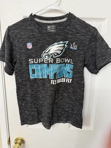 Philadelphia Eagles Youth M Super Bowl 52 Champion Pro Line T-Shirt Fanatics NFL - Picture 1 of 3