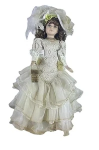 COLLECTORS CHOICE Bambola di porcellana bellissima bambola di porcellana Annabelle 18” - Foto 1 di 11