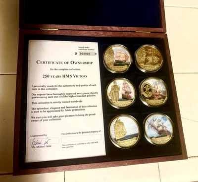 The American Mint HMS Victory 250th Anniversary Coin Set - Image 1 of 2