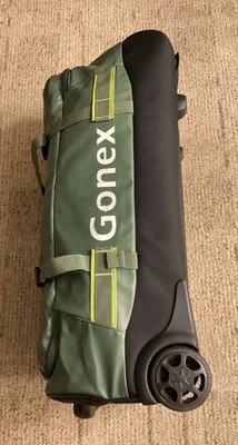 ¡GONEX GENUINO! BOLSA DE LONA 25" IMPERMEABLE RODANTE 70L EQUIPAJE K4 Foto 1 de 4