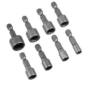 8pcs Sockets with Bitholder Star Bit Set for 1/4" Drives Vanadium Vanadium - Picture 1 of 12
