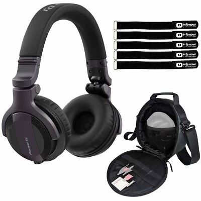 Pioneer HDJ-CUE1 High Bass Mixing Wired DJ Headphones in Black Matte w Case - Image 1 of 4