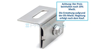 Profiness Falzklemme / Dachfalzklemme für Stehfalz bis 3,5mm Stärke, Edelstahl