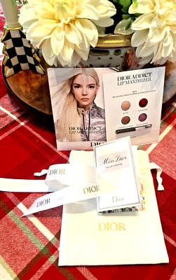 DIOR VIP PARFUM + bag + Lip Addict Miss 🌈Birthday gift travel teen girl party - - Image 1 of 4