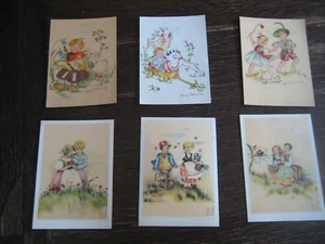 6 Kunst Postkarten Lithografie Lithographie Erna Maison Kurt + Hedwig Bühning - Picture 1 of 2