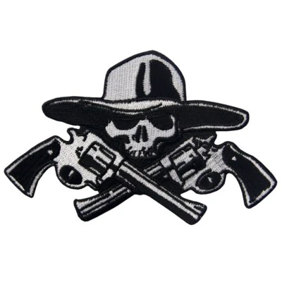 Iron Sew On Patches applique EMBROIDERED Biker Back Punk Patch Pirates - Image 1 of 4