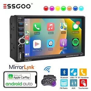 7" 2 DIN Autoradio Apple Carplay Android Auto USB Bluetooth AUX TF Mirror Link - Bild 1 von 18
