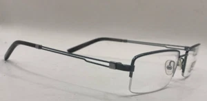 BULOVA EYEGLASSES FRAMES ONLY NEW TWIST TITANIUM GRAY FOREST HALF RIM 54-18-140 - Picture 1 of 8