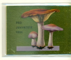 FUNGHI - MUSHROOMS SWITZERLAND 1994 "Pro Iuventute" booklet - Picture 1 of 1