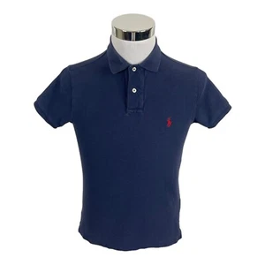 Polo Ralph Lauren Polo Shirt Mens Small Blue Red Pony Golf Preppy Casual Rugby - Picture 1 of 14