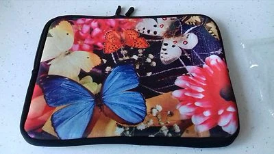 BN BEAUTIFUL COLOUR BUTTERFLY & FLOWER  iPAD CASE COVER SLEEVE FOR  iPad 1 2 3  - Image 1 of 2