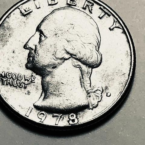 1978 D Washington quarter folder filler circulated Cover