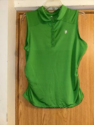 "Camisa polo de Estados Unidos para mujer talla L color verde longitud 24"" Pit To Pit 19"" genial" Foto 1 de 4