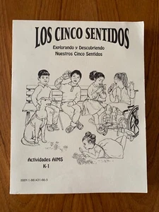AIMS Education Los Cinco Sentidos/Five Senses English & Spanish Book - Picture 1 of 8