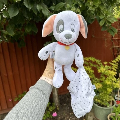 Disney Baby 101 Dalmations Cachorro Perro Edredón Blankie Chupete Juguete Suave 11” Alto Foto 1 de 4