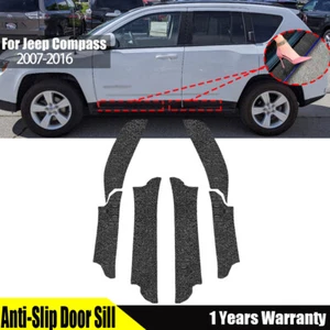 6pc Door Sill Scuff Plate Protector Kit For Jeep Compass 2007-2016 - Picture 1 of 6