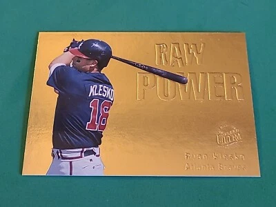 1996 Ryan Klesko Fleer Ultra #597 GOLD MEDALLION EDITION Raw Power - Image 1 of 2