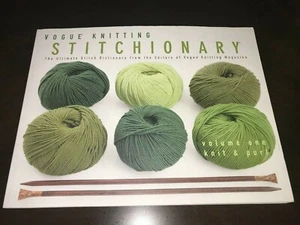 VOGUE KNITTING STITCHIONARY VOL.1: KNIT & PURL SOFT COVER BOOK - Picture 1 of 5