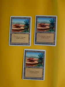 Tarjeta Oasis x3 4ª Edición Land Magic The Gathering. Antiguo Vintage - 3 tarjetas - Imagen 1 de 5