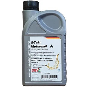 DBV 2-Takt Öl teilsynthetisch Motorenöl 1 Liter 2T Motor Öl Motoröl API TC - Bild 1 von 1