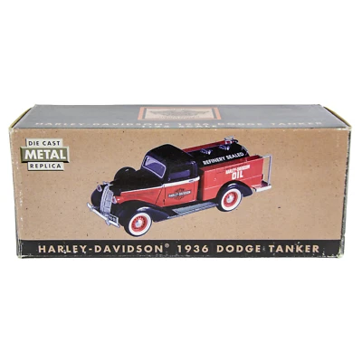 Camión modelo diecast Harley-Davidson 1936 Dodge Tanker escala 1:25 Foto 1 de 4