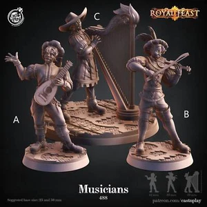 Musicians | DnD Miniatures | Fantasy | RPG's | Tabletop Gaming| Tabletop - Picture 1 of 1