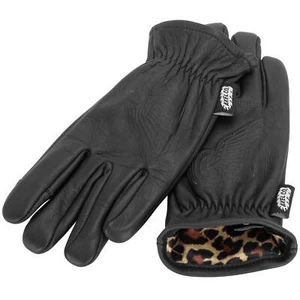 Axel Co. Premium Cowhide Gloves - Leopard Lined -  Black - Bild 1 von 10