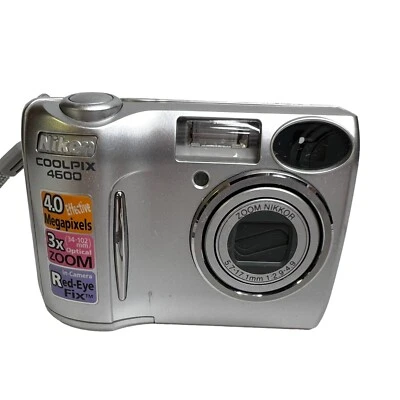 Nikon COOLPIX 4600 4.0MP Digital Camera - Silver, For Parts Only, Not Working - Image 1 of 4