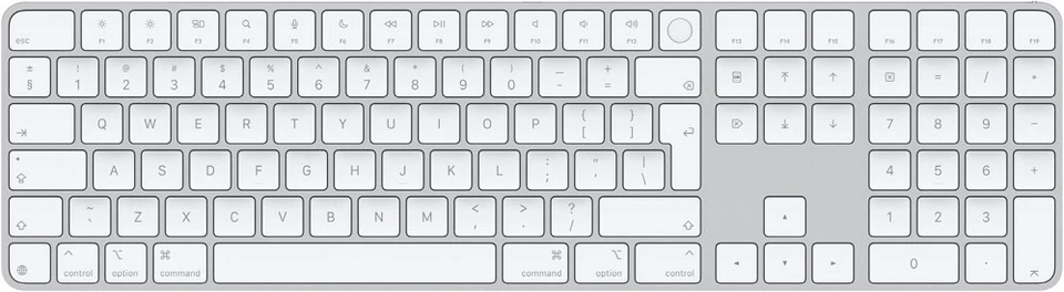 Apple Kabellose Tastatur Magic Keyboard mit Touch ID (DE) Numblock für Mac - Bild 1 von 1