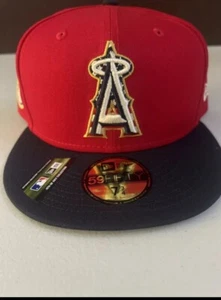 NEW ERA 59FIFTY LOS ANGELES ANGELS 4TH Of JULY Collection 7 3/4 Hat - Picture 1 of 4