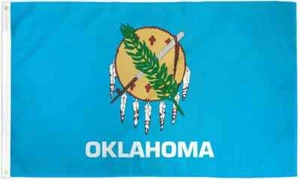 Oklahoma 3x5ft Poly - Statehood Flag of Oklahoma for Outdoor Display - Picture 1 of 4