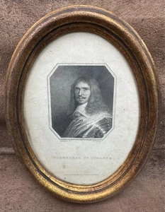Framed Engraving Maréschal De Turenne - 21.5 X 16.5 Cm - Picture 1 of 2