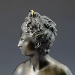 Diana A. Houdon Scultura In Bronzo Circa 1860 - Foto 1 di 17