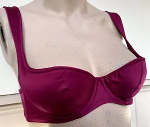 Agent Provocateur 32B magenta satin bra Nikita vintage demi cup - Picture 1 of 4