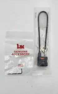 Neu Heckler & Koch H&K In the Wrapper Kabel Schusswaffenschloss mit HK Inbusschlüssel - Bild 1 von 5