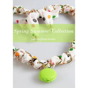 MACARONS Necklace/Foulard "PISTACHE" Female - MCSFL03-C - Picture 1 of 4