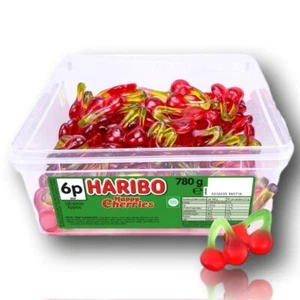 Haribo Happy Cherries Tub 780g Sweets - Picture 1 of 1