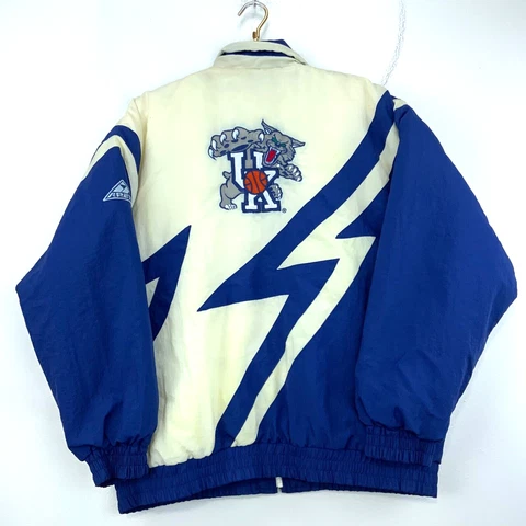 Vintage Kentucky Wildcats Apex One Full Zip Puffer Jacket Size Medium Ncaa Cover