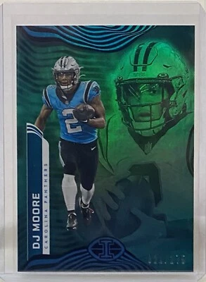 2022 Panini Illusions Teal #13 D.J. Moore /175 - Carolina Panthers - Image 1 of 3
