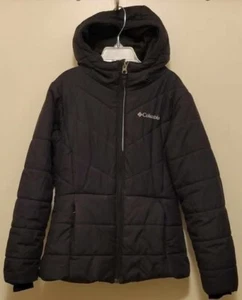Columbia Girls Coat 7/8 (Small) Black, with Attached Hood - Picture 1 of 11
