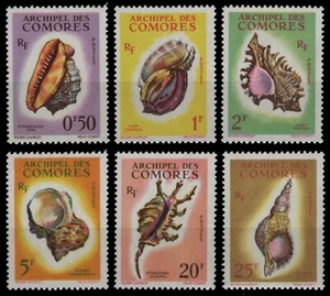 Comoras 1962 - Mi-Nr. 42-47 ** - MNH - Caracoles marinos / Caracoles marinos - Imagen 1 de 1